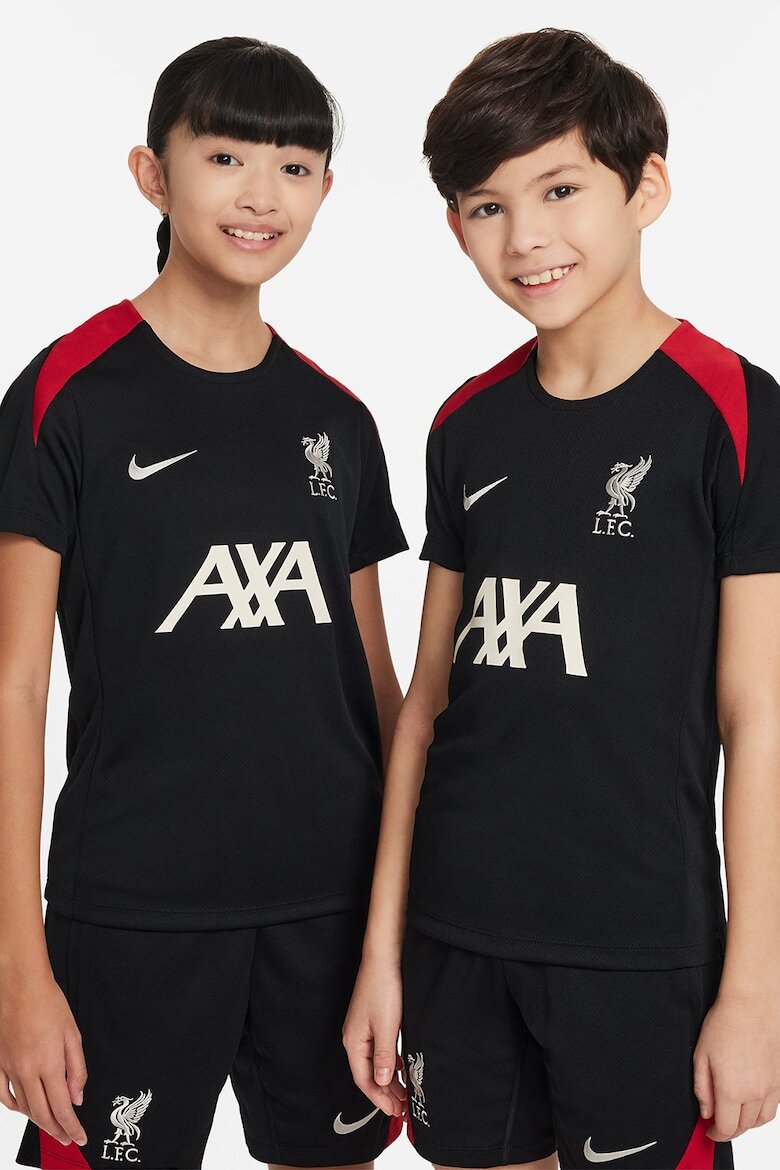 Nike Унисекс футболна тениска LFC с лого и контрасти Червен/Черен