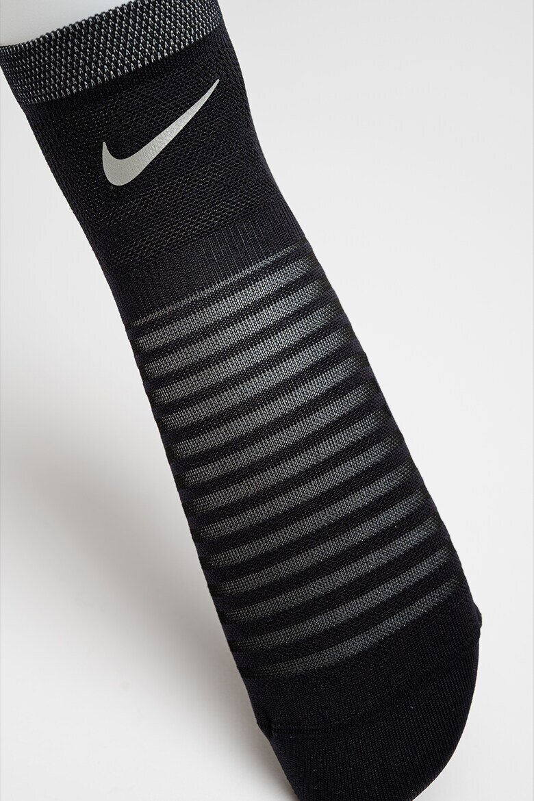 Nike Унисекс къси чорапи за бягане Бял/Черен