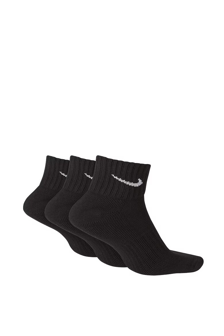 Nike Унисекс памучни чорапи 3PPK Value Бял/Черен