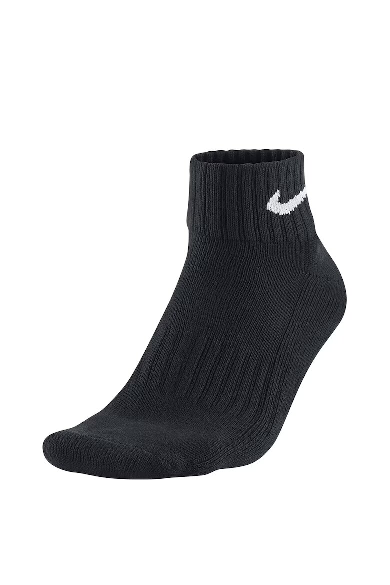 Nike Унисекс памучни чорапи 3PPK Value Бял/Черен