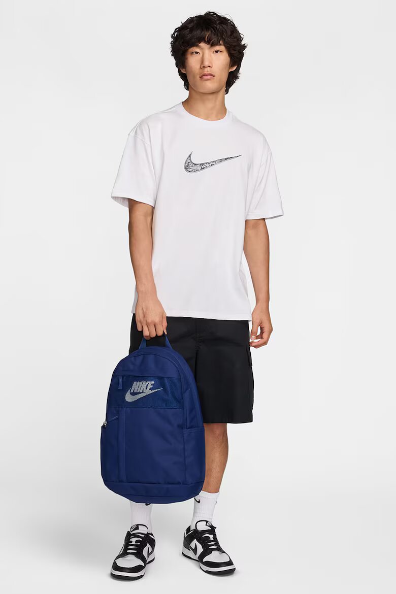 Nike Унисекс раница Element с лого - 21 л Бял/Тъмносин