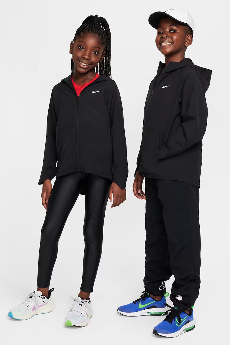 Nike Унисекс тренировъчно яке с качулка Черен