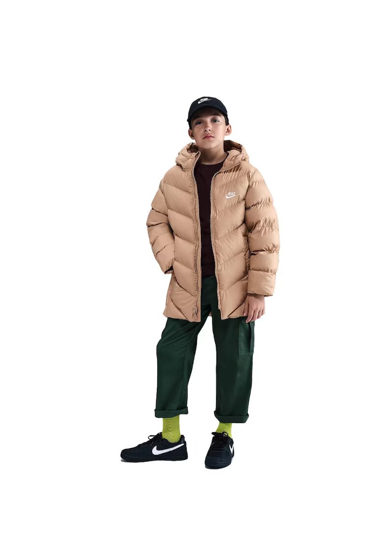 Nike Яке Sportswear Therma-Fit All Day Play JR HJ2722-200 - момчета - кафяво