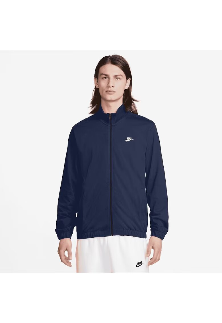 Nike Яке за мъже - m nk club knit jkt - FQ3426-410 - Синьо