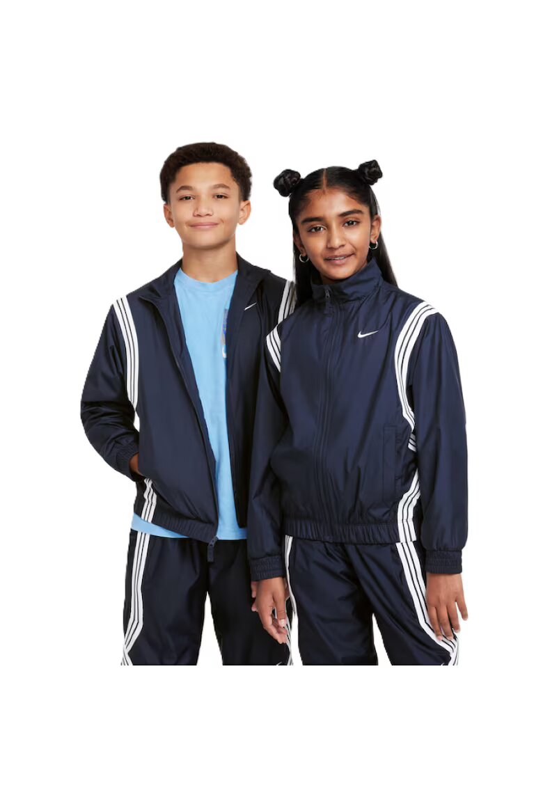 Nike Яке за момчета - k nk rpl crossover jkt sr - FZ5233-451 - Синьо