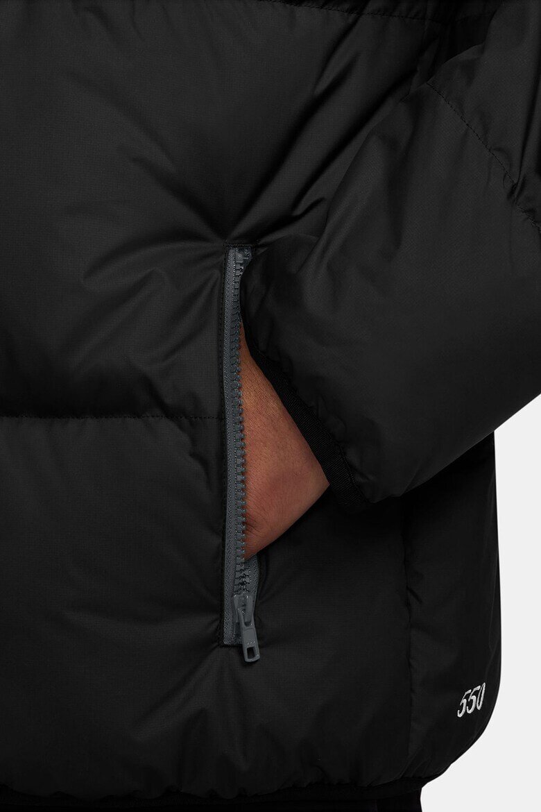 Nike Зимно яке с джобове с цип Черен