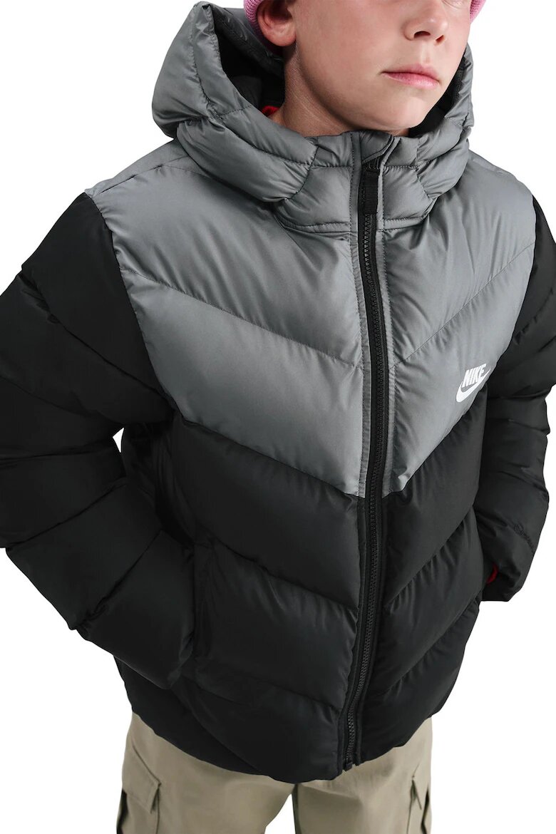 Nike Зимно яке Sportswear Черен/Сив