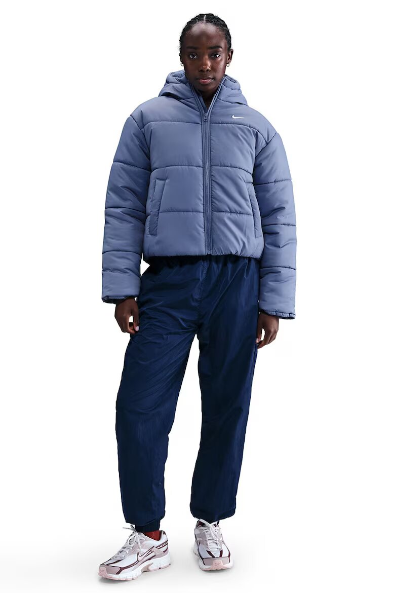 Nike Зимно яке Therma-FIT с качулка Пастелносин