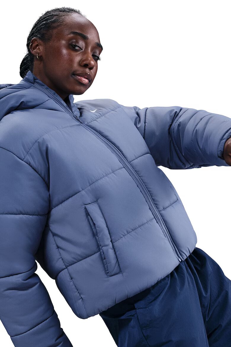 Nike Зимно яке Therma-FIT с качулка Пастелносин