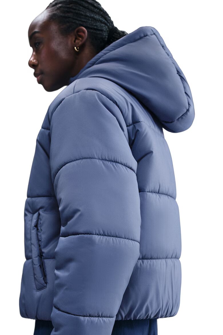 Nike Зимно яке Therma-FIT с качулка Пастелносин