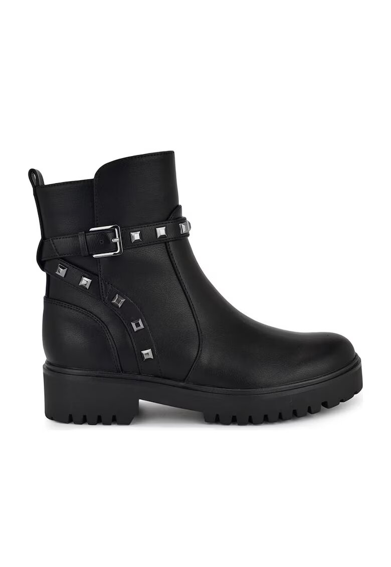 NINE WEST Боти Klimbe от еко кожа с капси - Черен