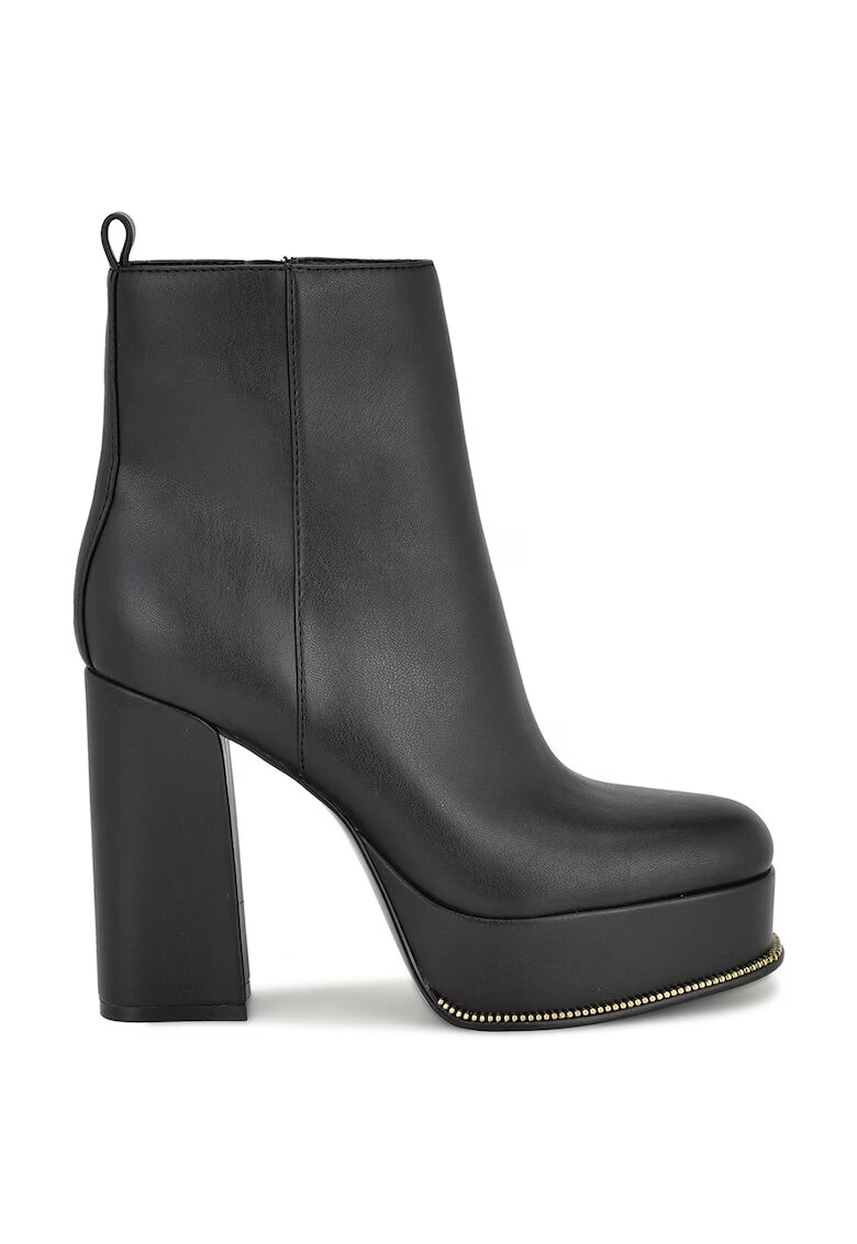 NINE WEST Боти Lorain от еко кожа с масивен ток - Черен