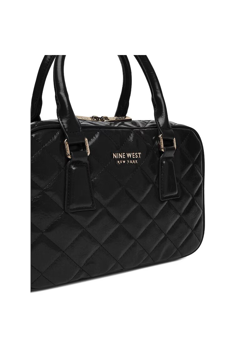 NINE WEST Дамска чанта модел CEO-STACY-LA374-4067 - черна - текстил