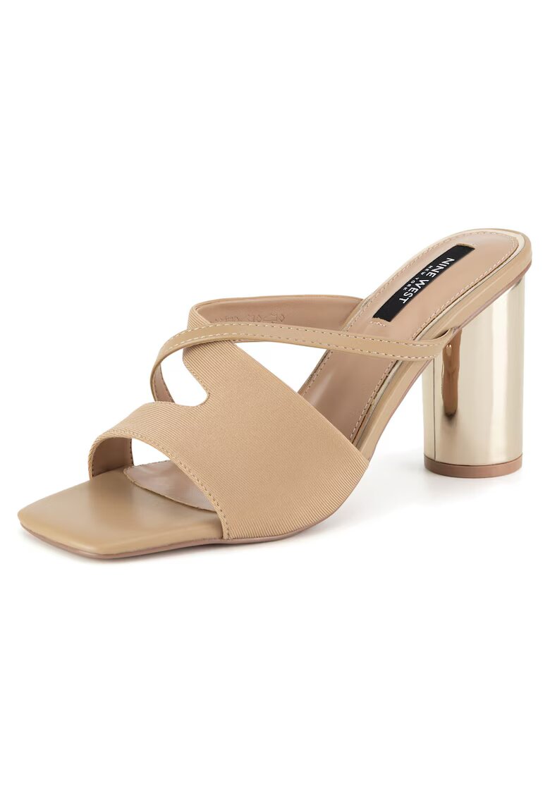 NINE WEST Дамски чехли - бежови - с ток