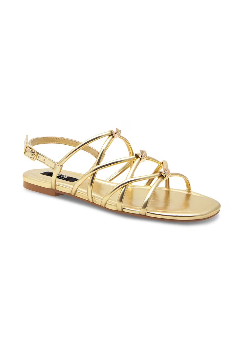 NINE WEST Дамски сандали 555520 Еко кожа Златни