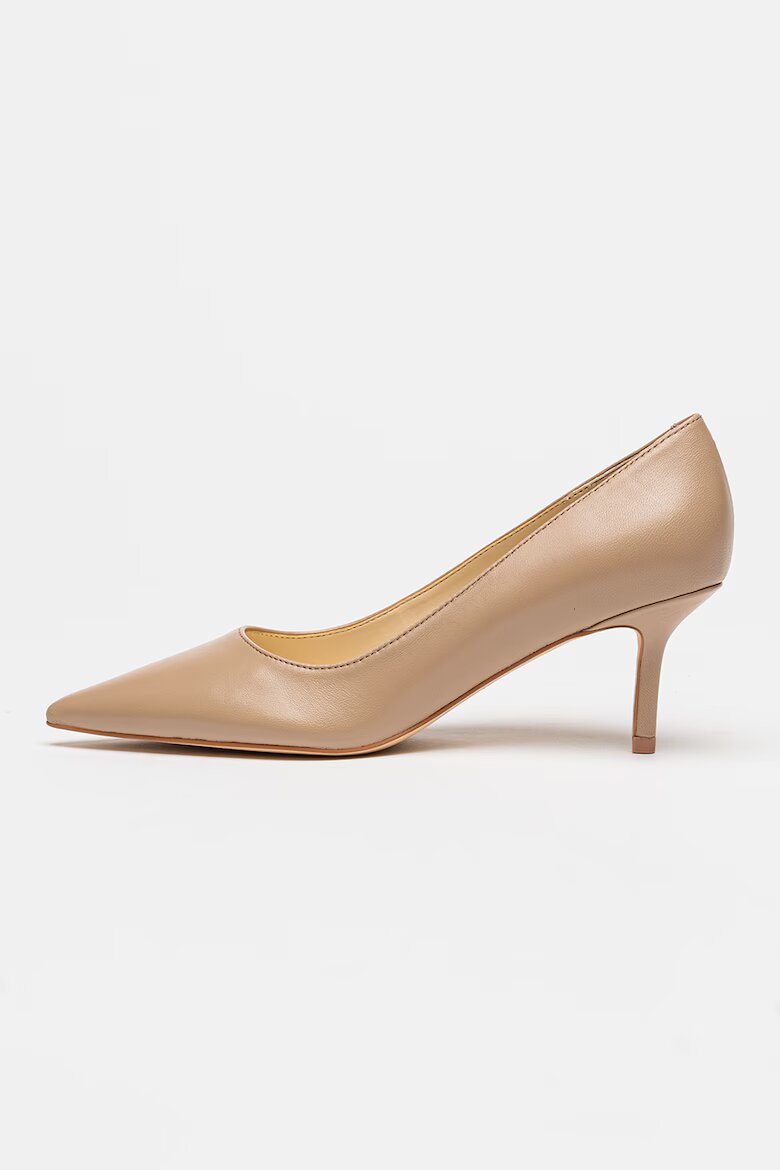 NINE WEST Кожени обувки Loby с остър връх Бежов