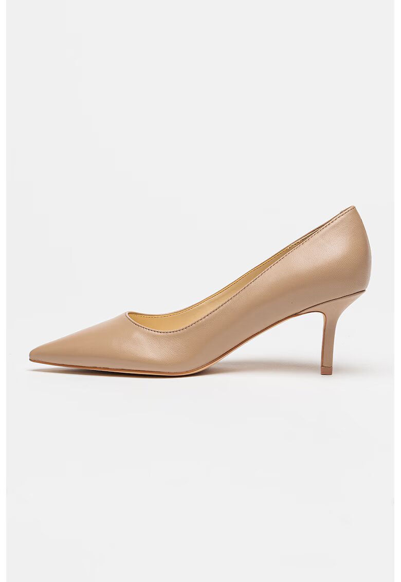 NINE WEST Кожени обувки Loby с остър връх - Бежов