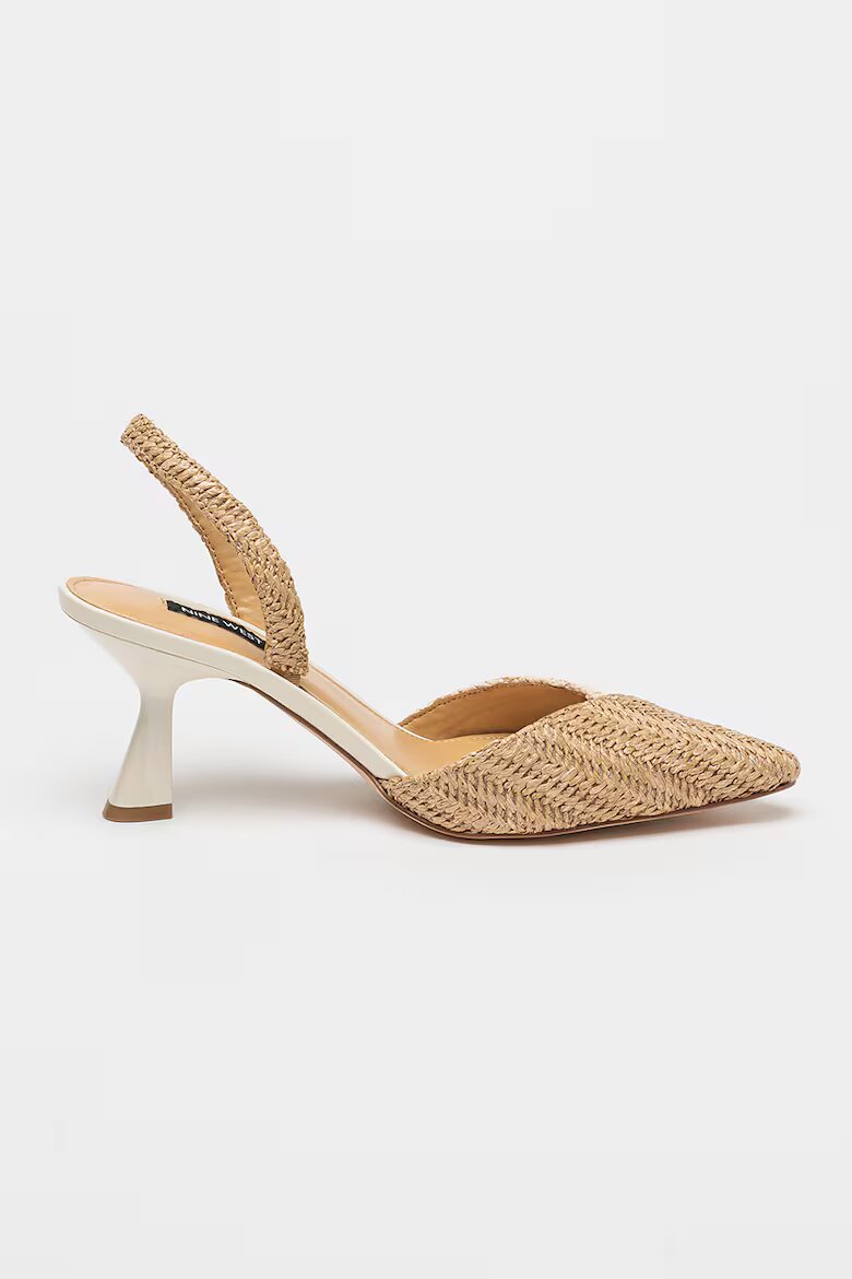 NINE WEST Обувки Maoua с отворена пета Бежов