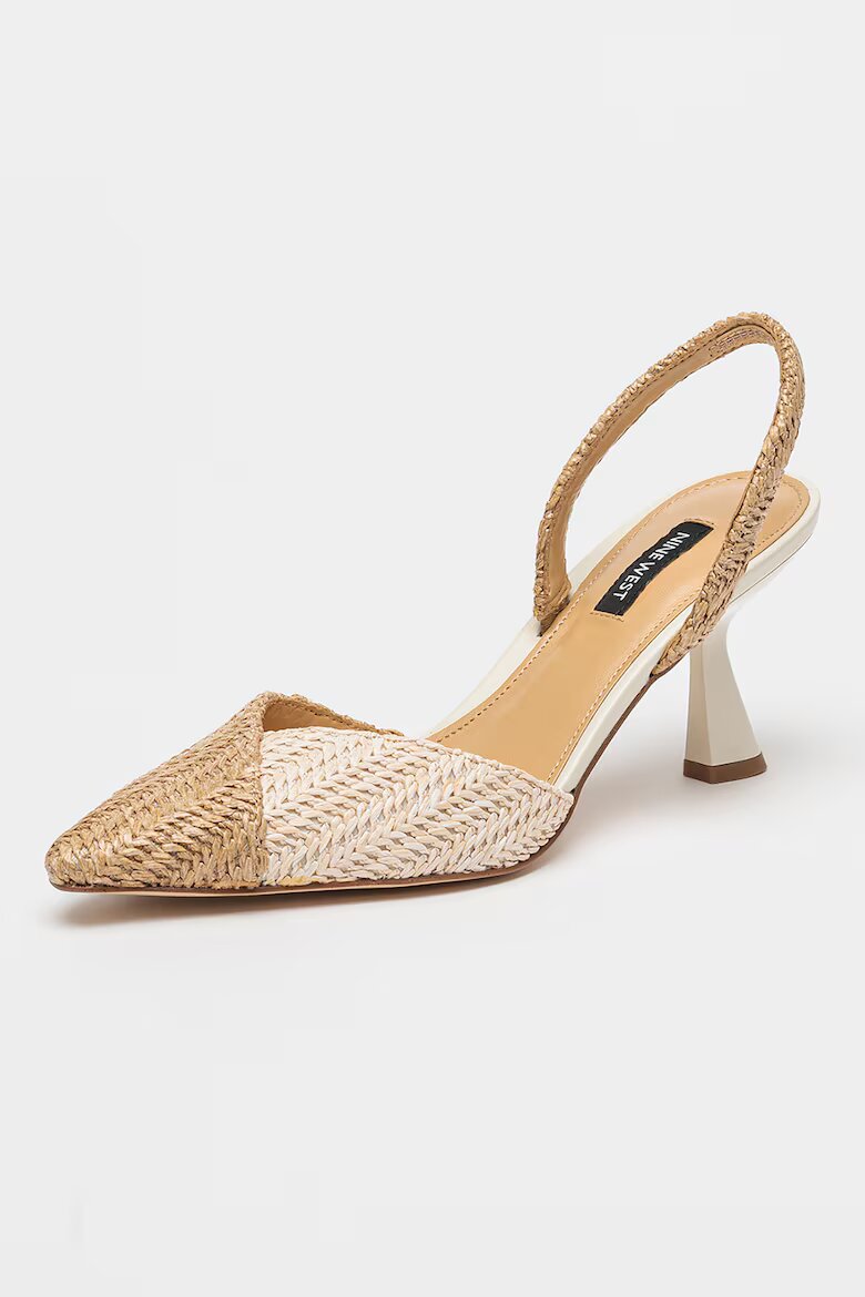 NINE WEST Обувки Maoua с отворена пета Бежов