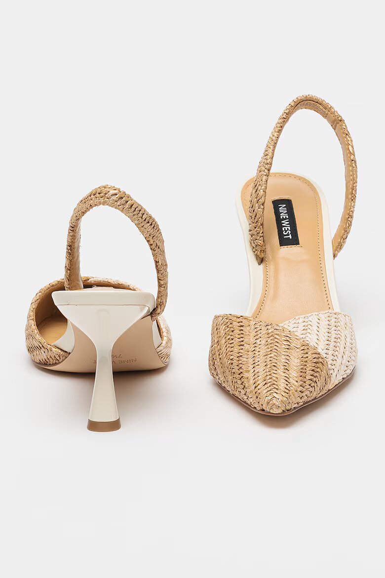 NINE WEST Обувки Maoua с отворена пета Бежов
