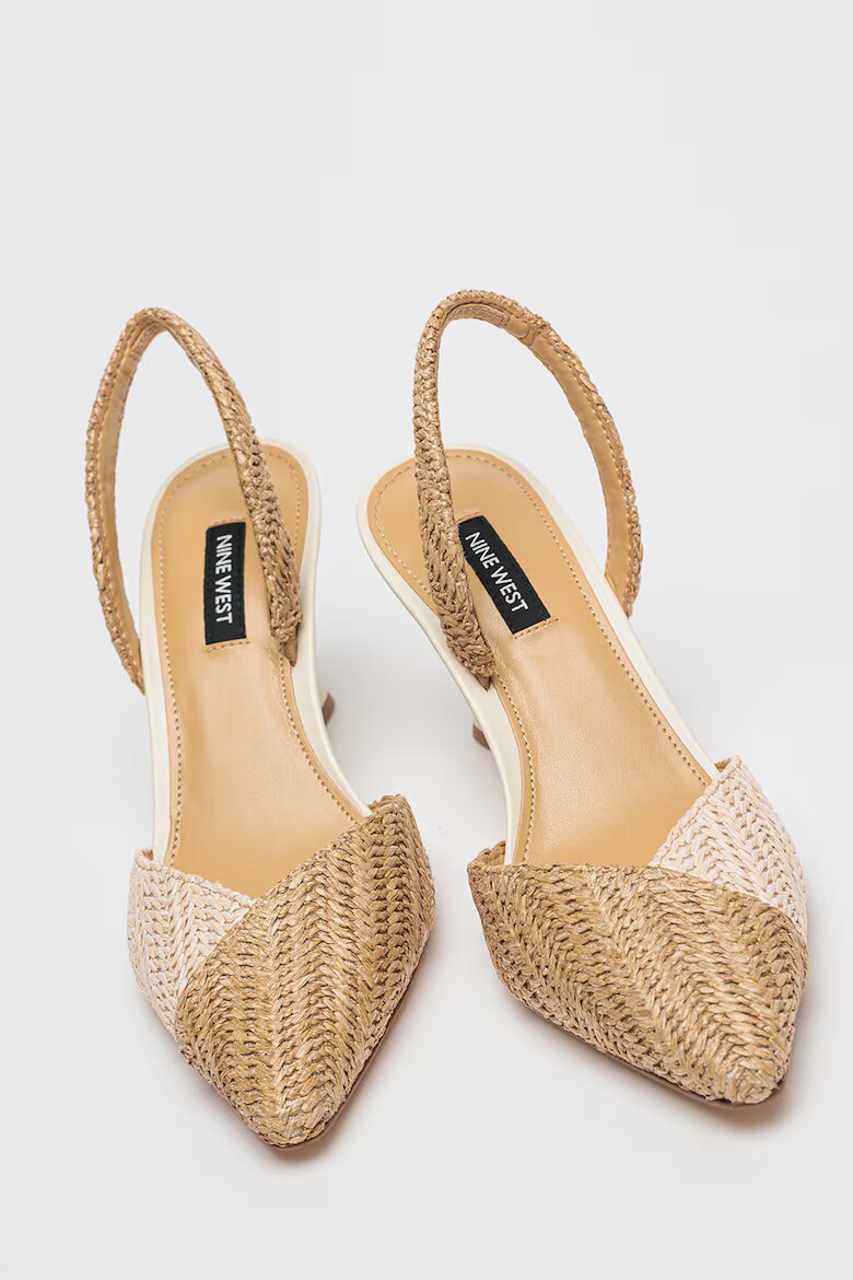 NINE WEST Обувки Maoua с отворена пета Бежов