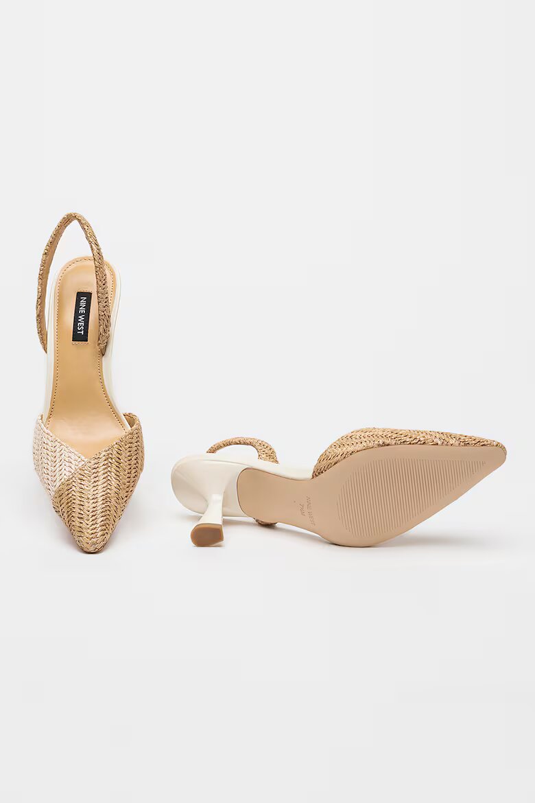 NINE WEST Обувки Maoua с отворена пета Бежов