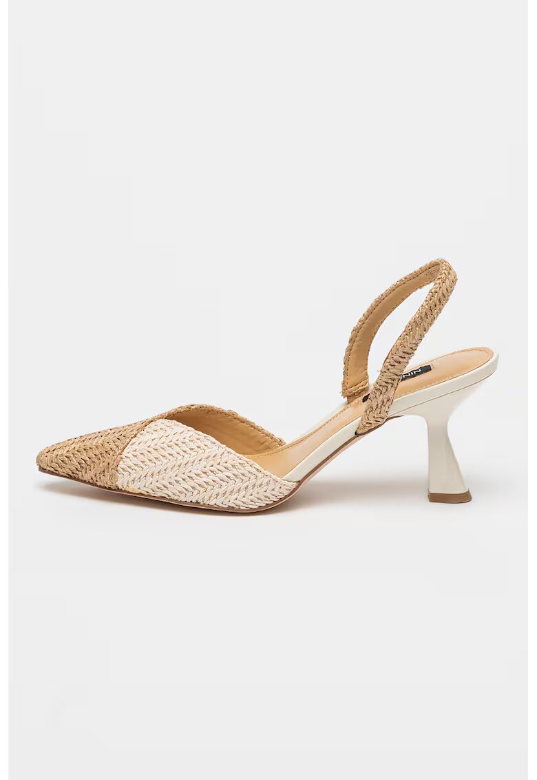 NINE WEST Обувки Maoua с отворена пета - Бежов