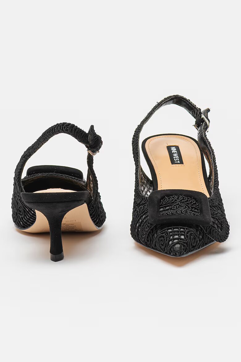 NINE WEST Обувки Nolla с котешки ток Черен
