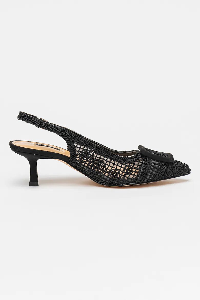 NINE WEST Обувки Nolla с котешки ток Черен