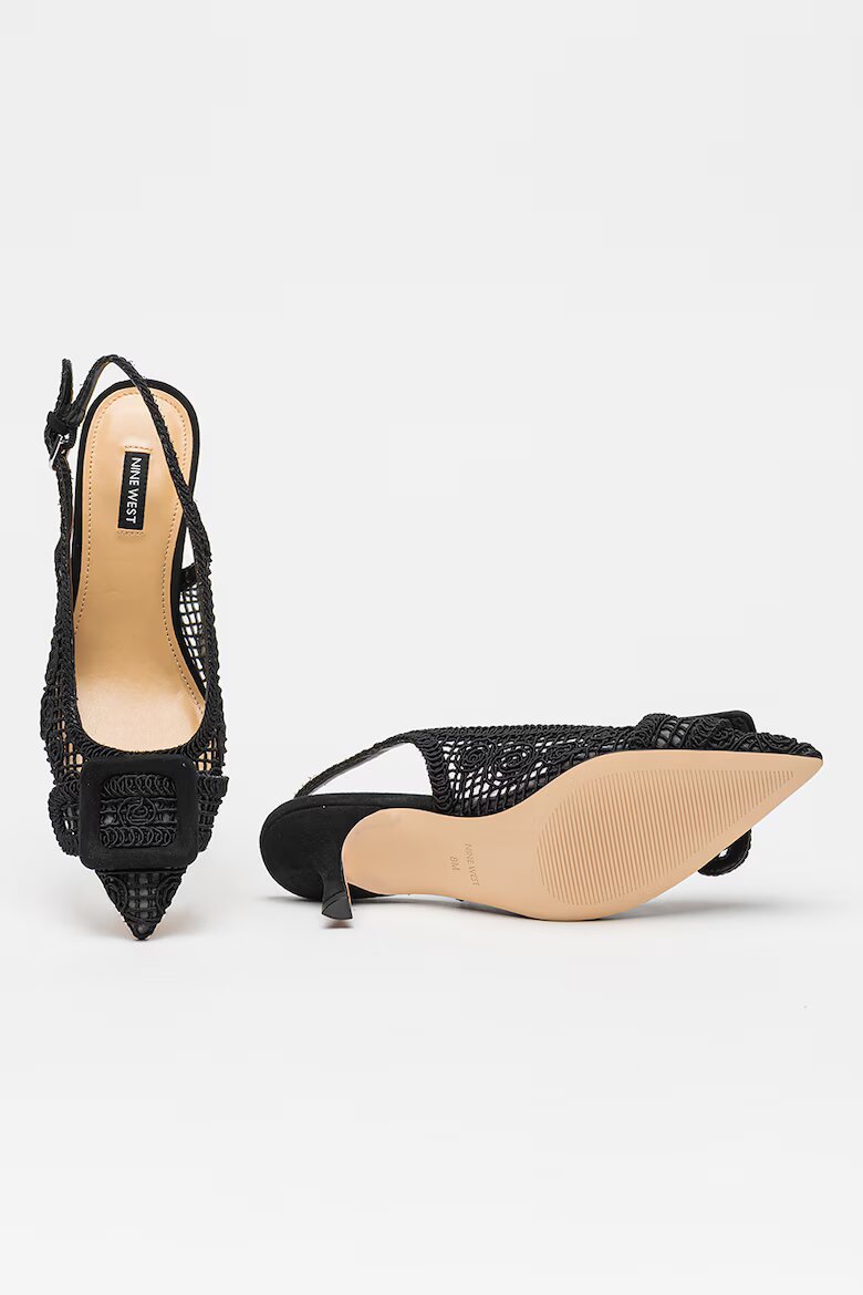 NINE WEST Обувки Nolla с котешки ток Черен