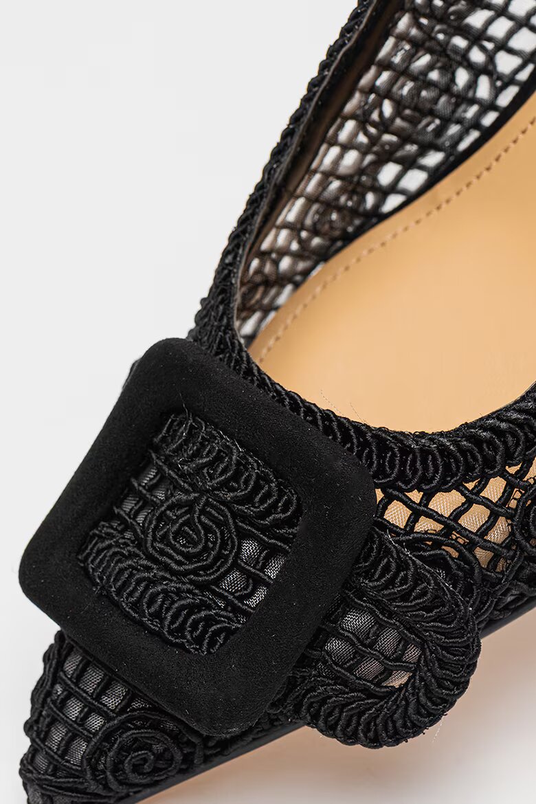 NINE WEST Обувки Nolla с котешки ток Черен