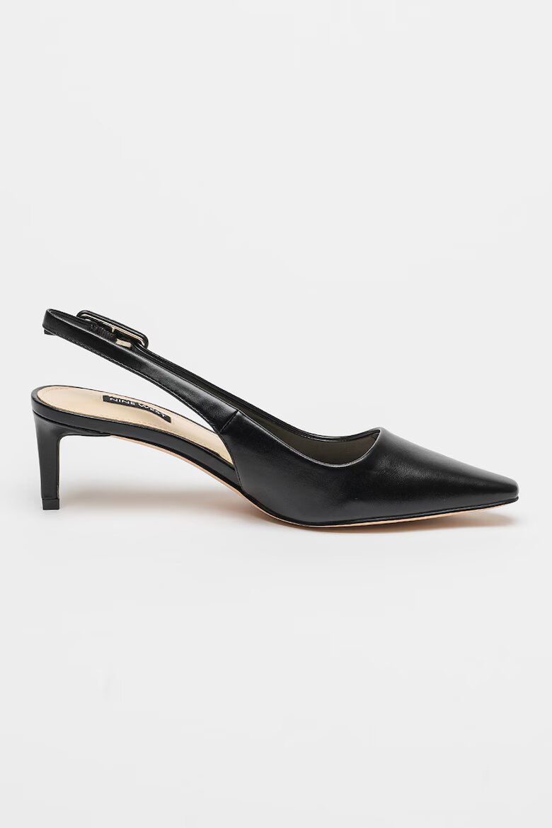 NINE WEST Обувки Yurri с отворена пета Черен