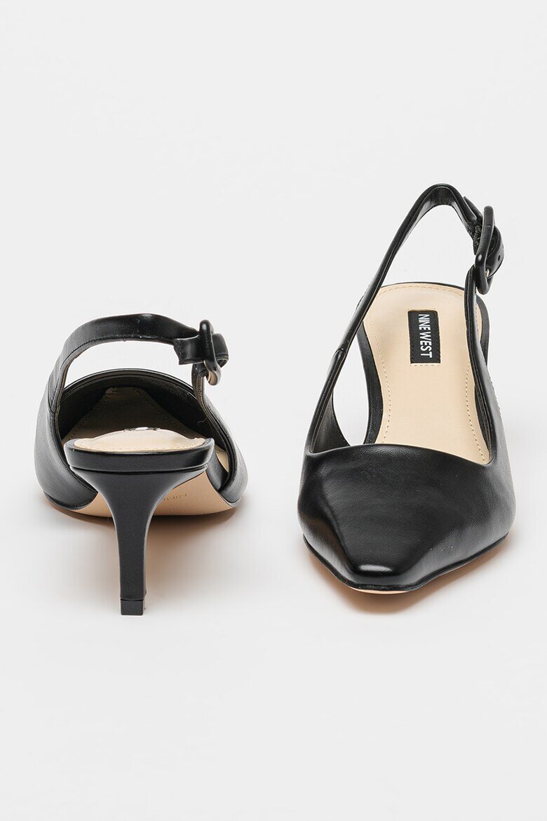 NINE WEST Обувки Yurri с отворена пета Черен