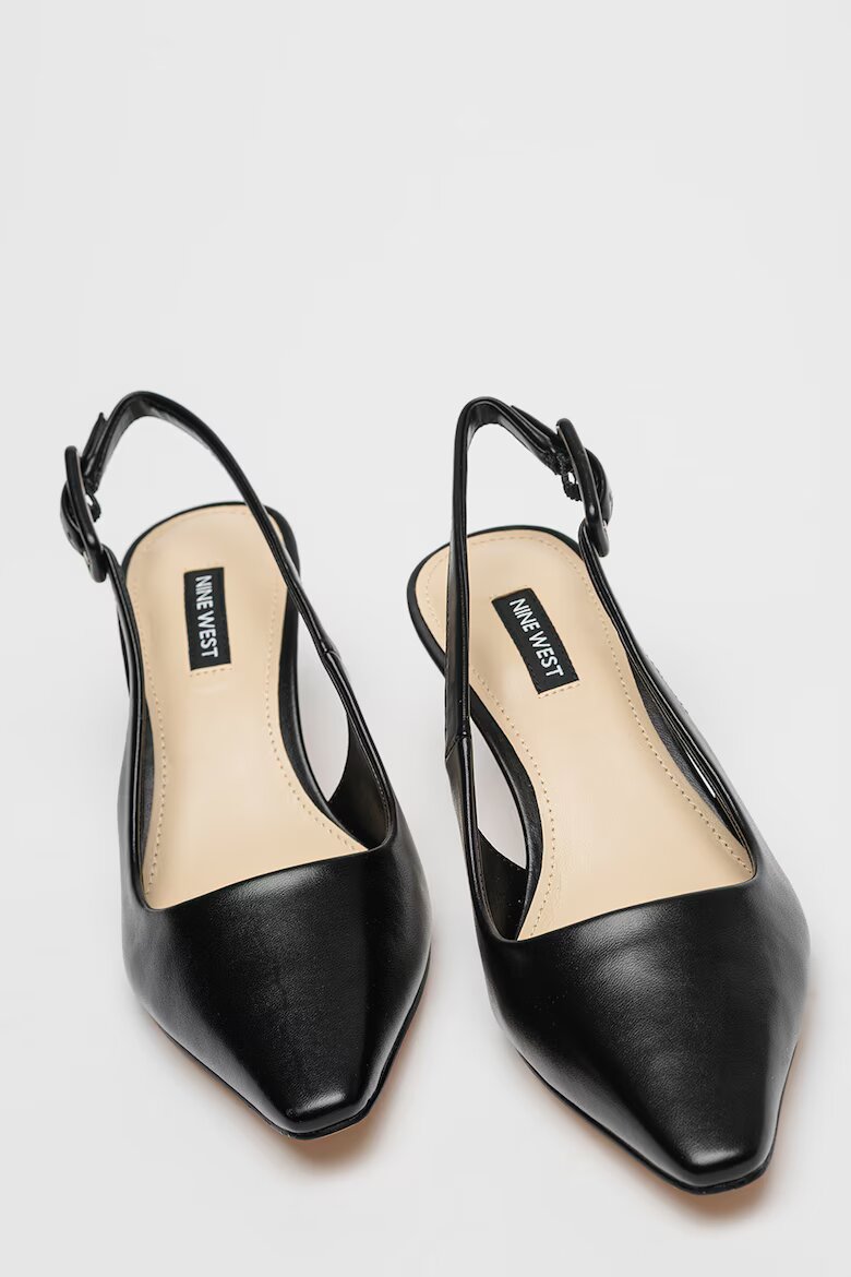 NINE WEST Обувки Yurri с отворена пета Черен