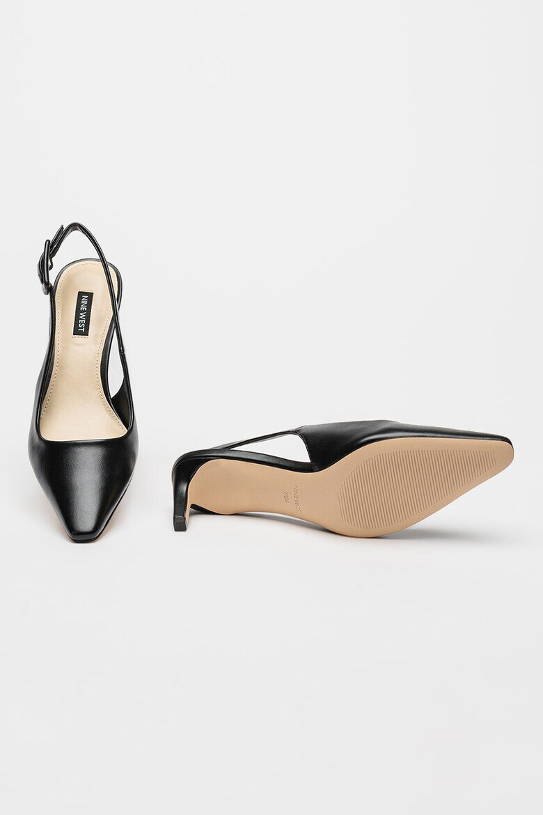 NINE WEST Обувки Yurri с отворена пета Черен