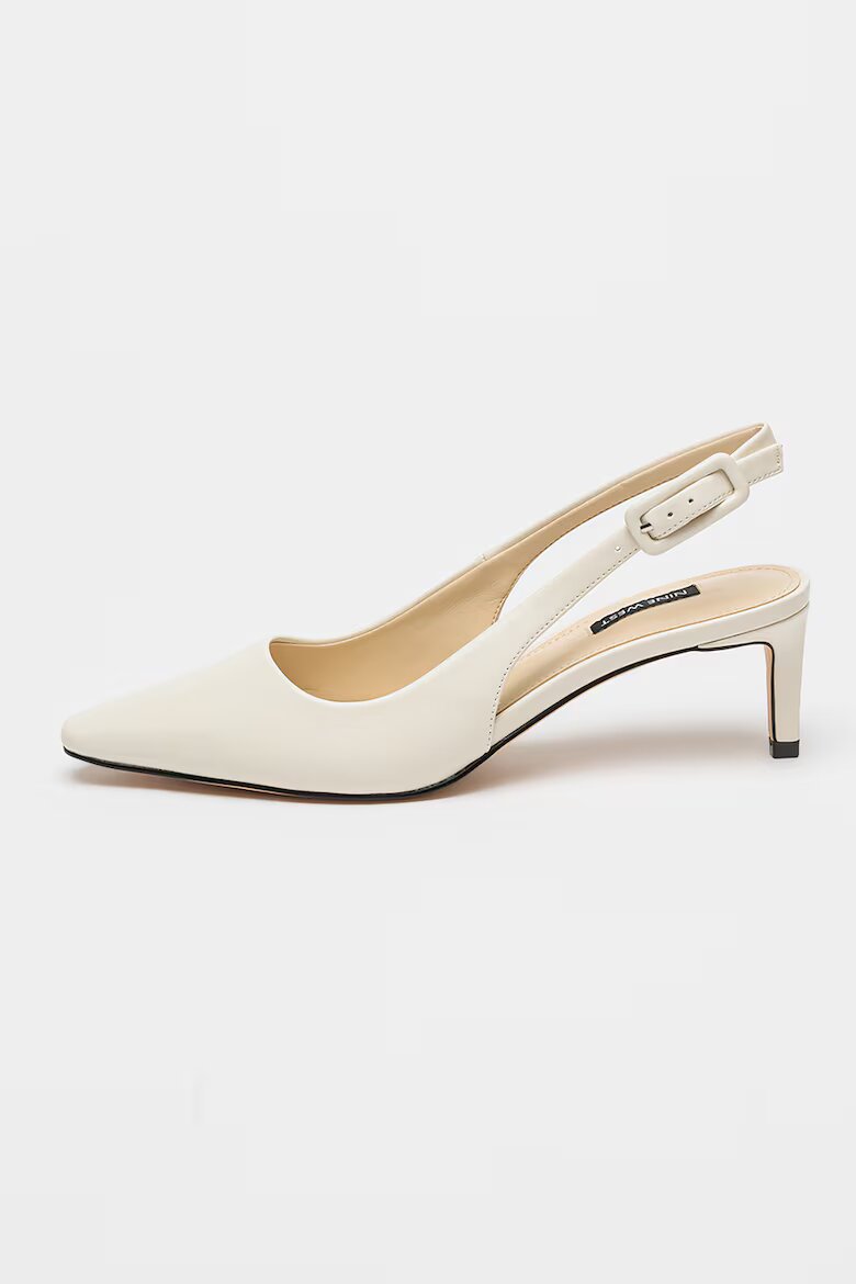 NINE WEST Обувки Yurri с отворена пета Мръснобял