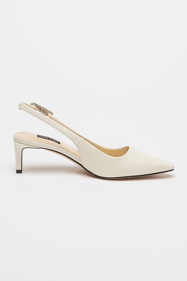 NINE WEST Обувки Yurri с отворена пета Мръснобял