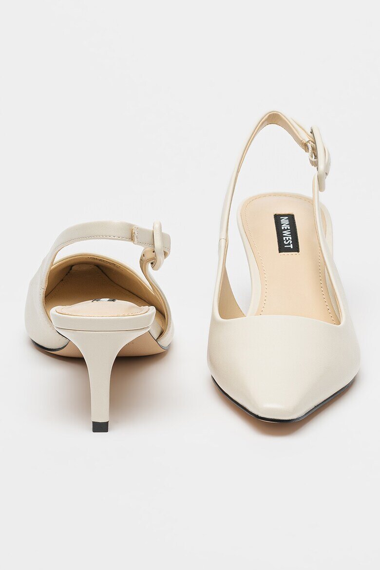 NINE WEST Обувки Yurri с отворена пета Мръснобял