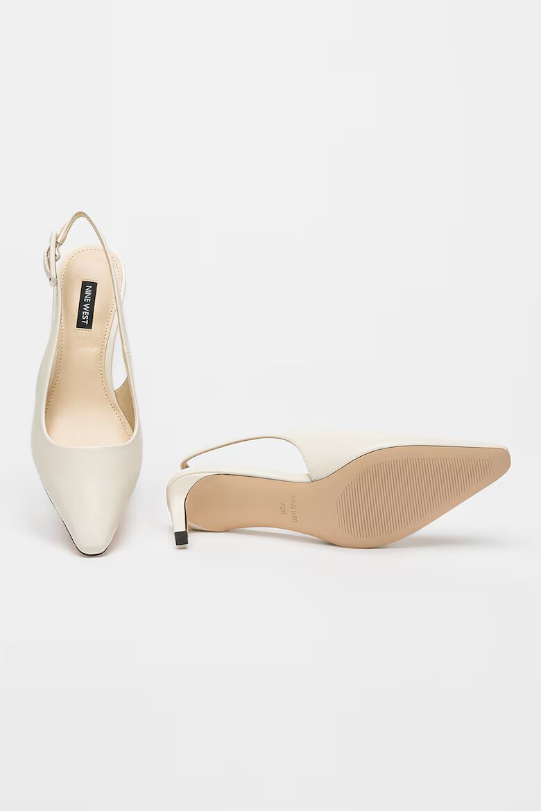 NINE WEST Обувки Yurri с отворена пета Мръснобял