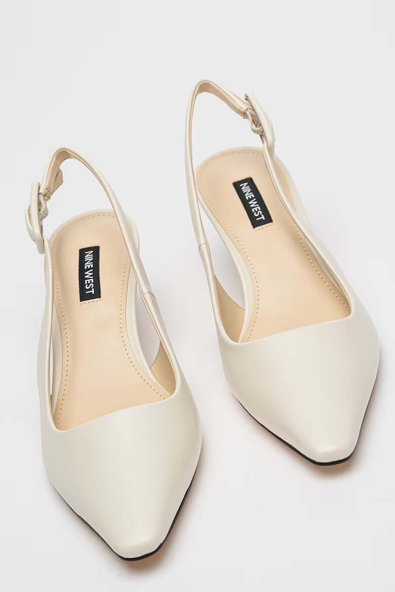NINE WEST Обувки Yurri с отворена пета Мръснобял