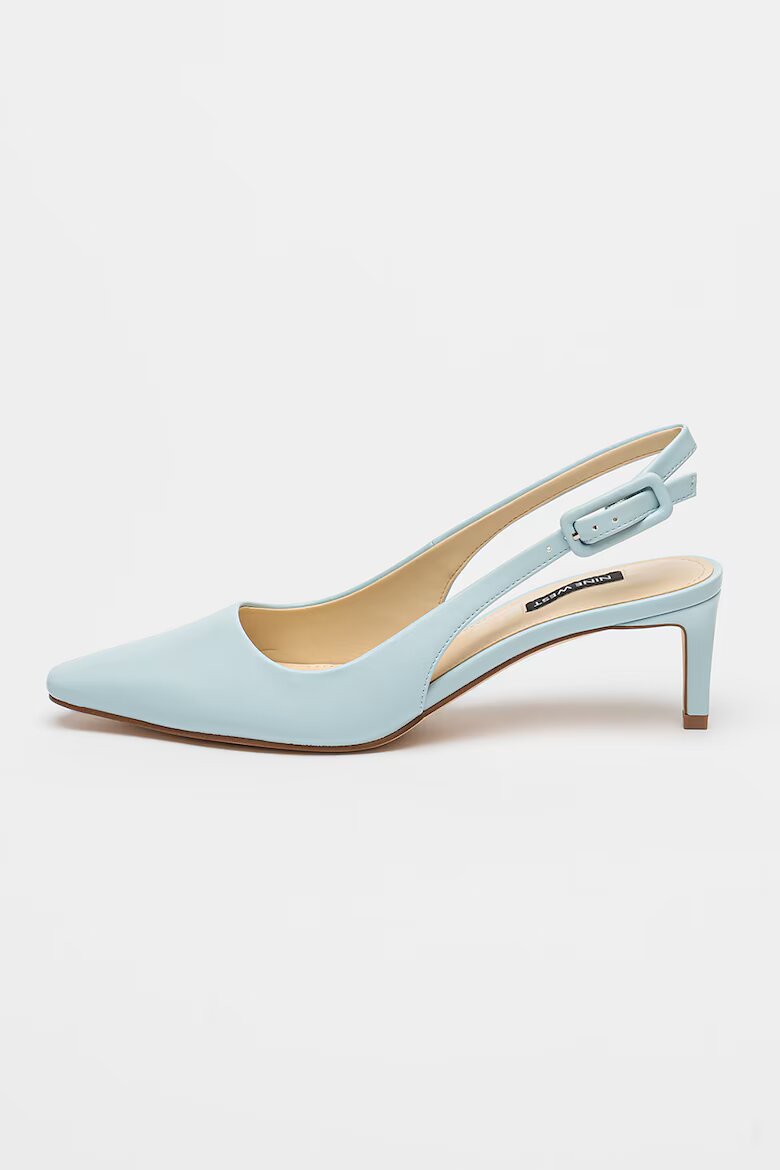 NINE WEST Обувки Yurri с отворена пета Светлосин