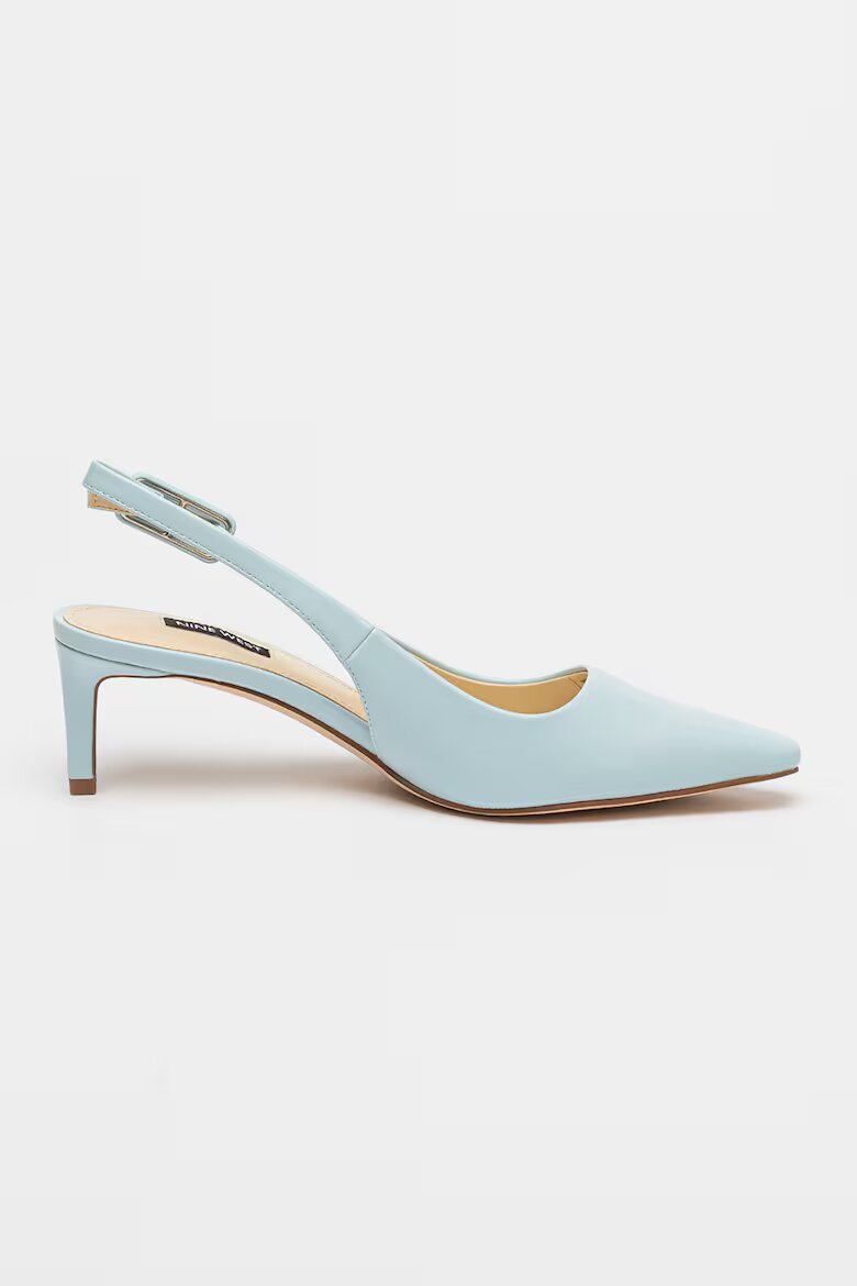 NINE WEST Обувки Yurri с отворена пета Светлосин