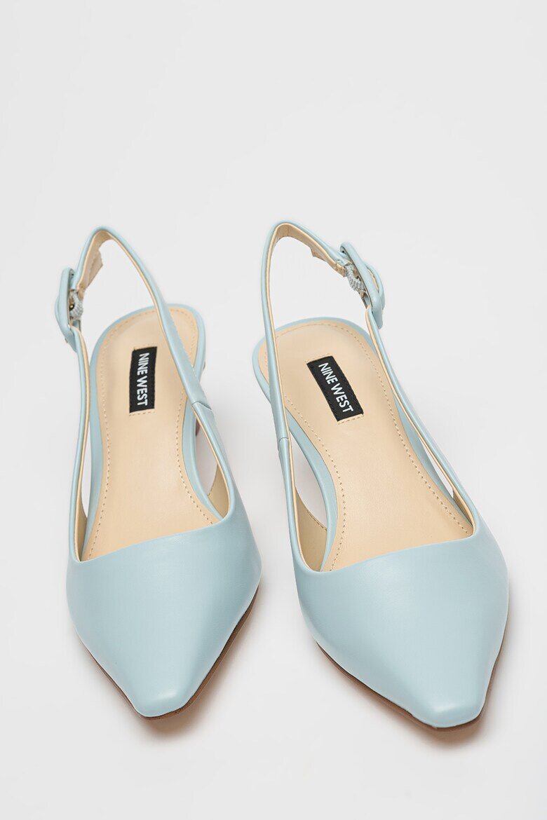 NINE WEST Обувки Yurri с отворена пета Светлосин