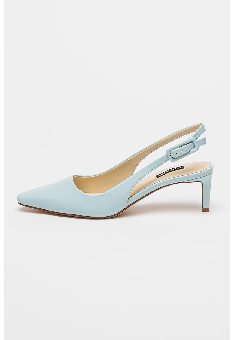 NINE WEST Обувки Yurri с отворена пета - Светлосин