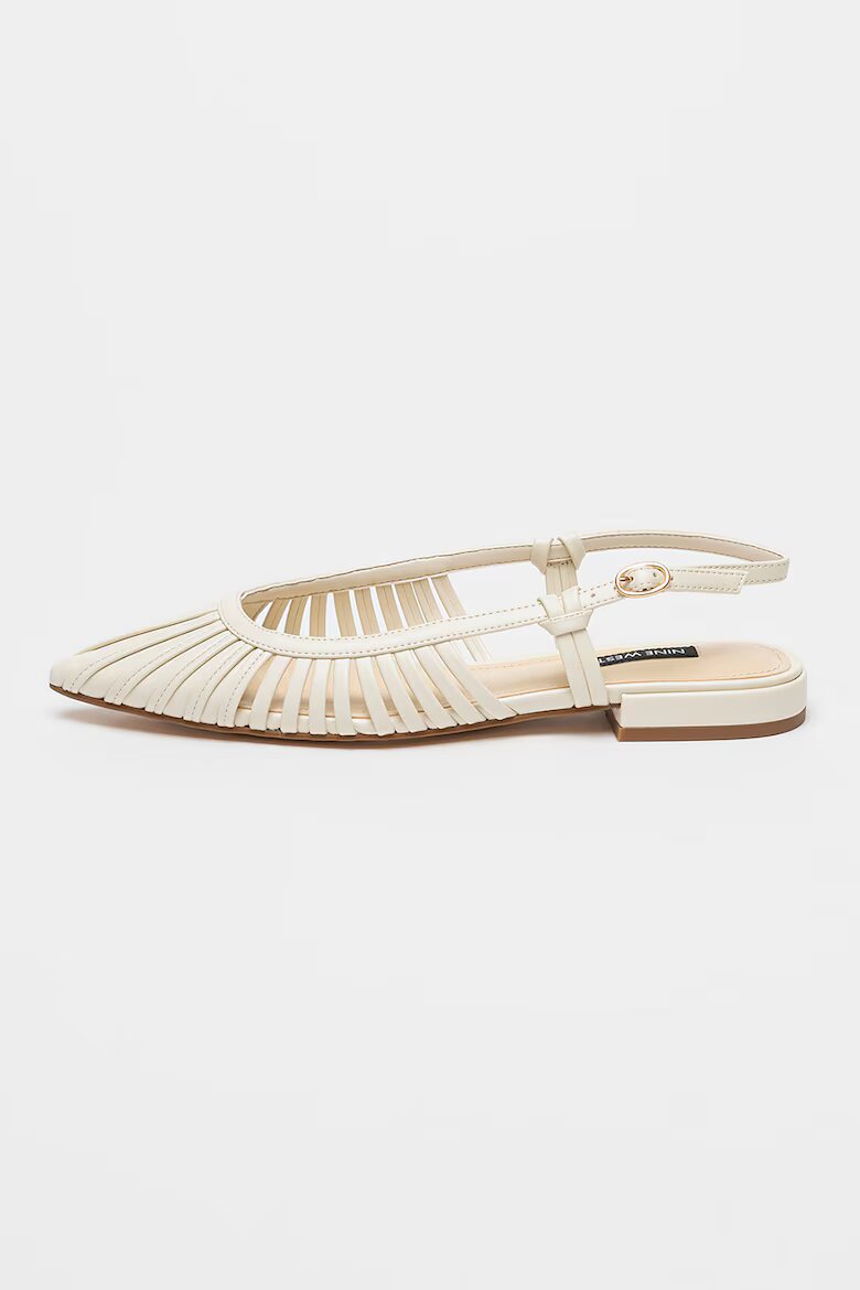 NINE WEST Пантофки Duria с отворена пета Слонова кост
