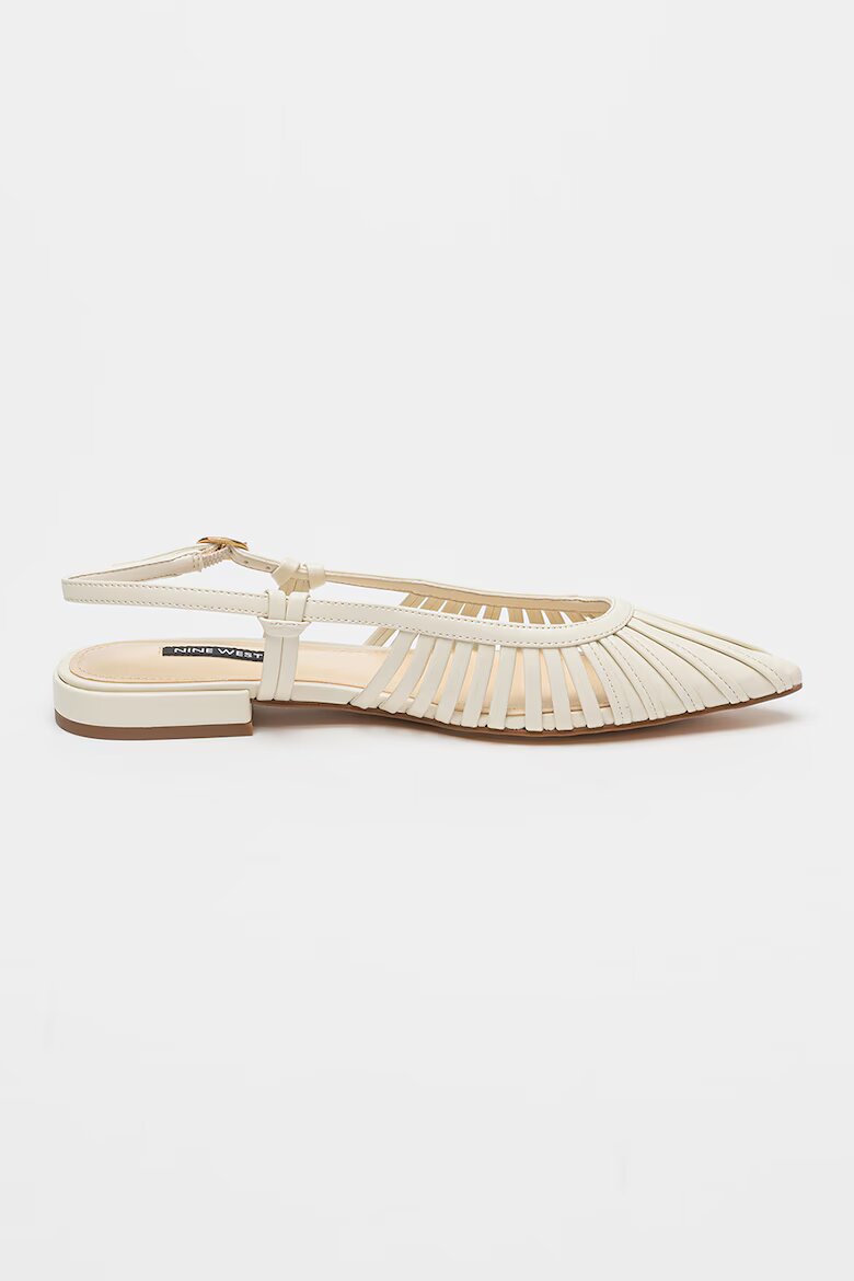 NINE WEST Пантофки Duria с отворена пета Слонова кост