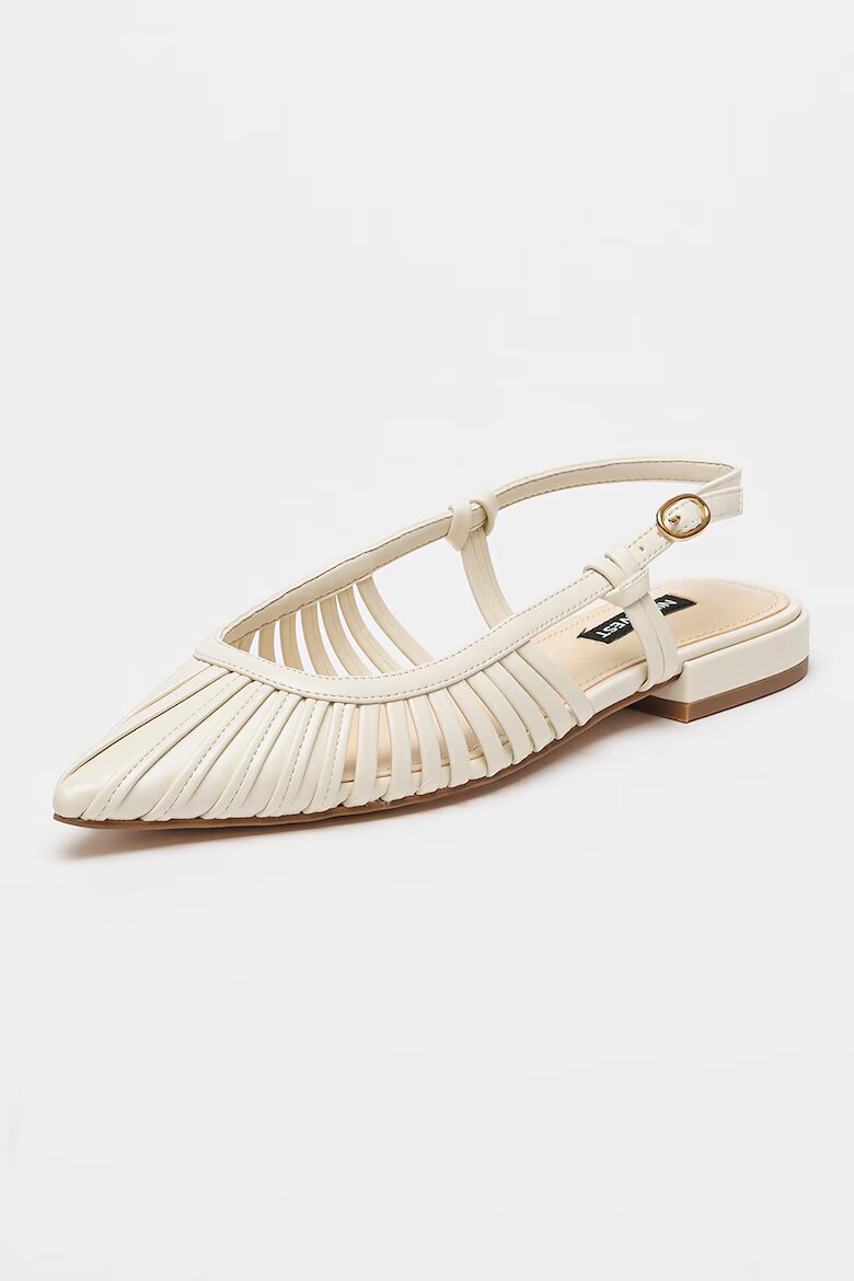 NINE WEST Пантофки Duria с отворена пета Слонова кост