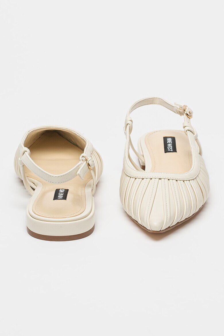 NINE WEST Пантофки Duria с отворена пета Слонова кост