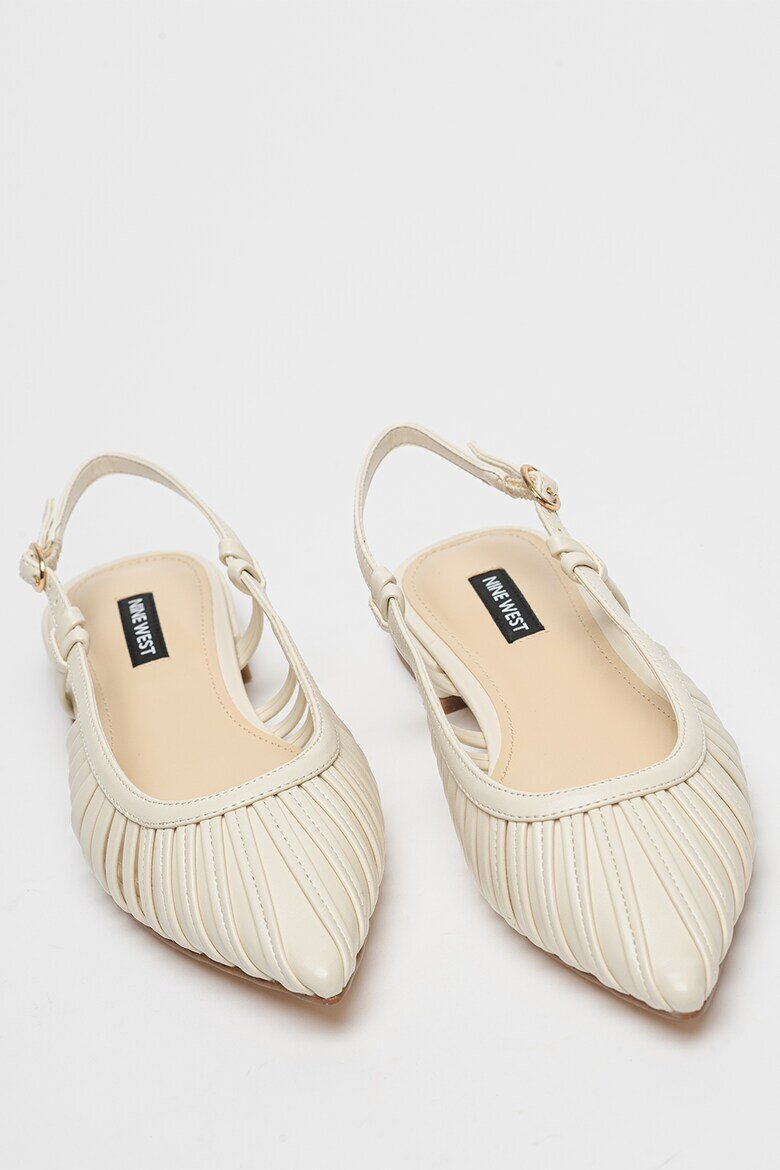 NINE WEST Пантофки Duria с отворена пета Слонова кост