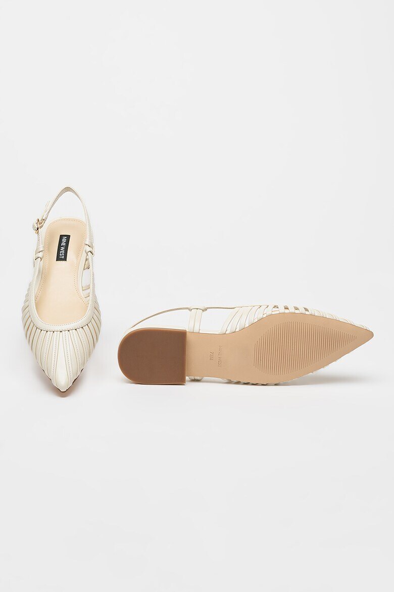 NINE WEST Пантофки Duria с отворена пета Слонова кост